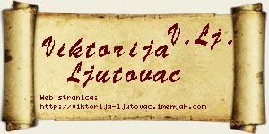 Viktorija Ljutovac vizit kartica